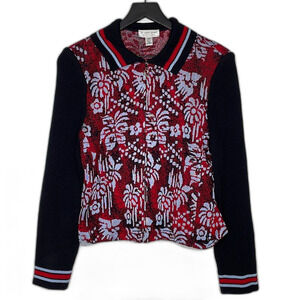 St. John Sport By Marie Gray Zippered Cardigan Size S